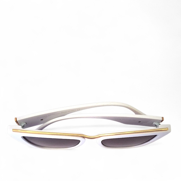 Dolce & Gabbana DG22038 Cat-Eye Sunglasses — White & Gold Luxe w/ Case - Picture 13 of 15